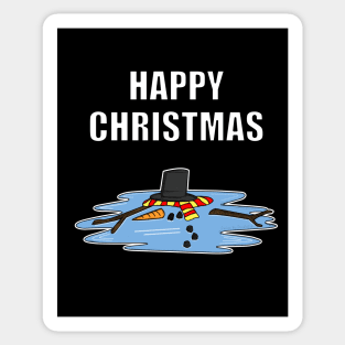 Happy Christmas 2020 Melted Snowman Funny Sticker